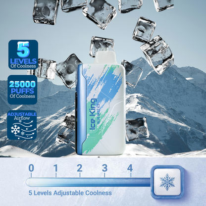 Elf Bar 25000 Puffs Disposable Vape - Ice King - Blue Razz Ice - 2 Pack