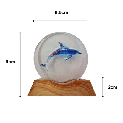 3D Creative Lamp - Dolphin Sparkles Illuminated Art Light