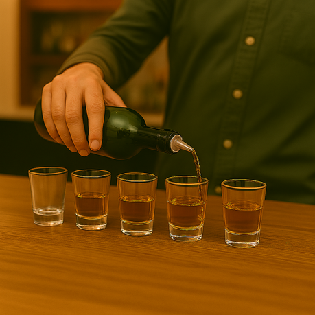 Buzz Wire Drinking Game with 4 Shot Glasses