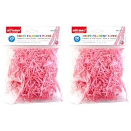 Motarro Crepe Filament Paper 20g - 2 Pack - Light Pink