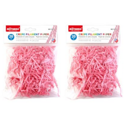 Motarro Crepe Filament Paper 20g - 2 Pack - Light Pink