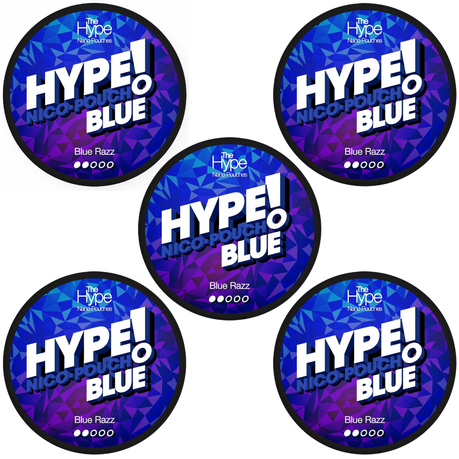 Hype Nicotine Pouches - 15 Nano Pouches 8mg - 5 Pack - Mountain Mint