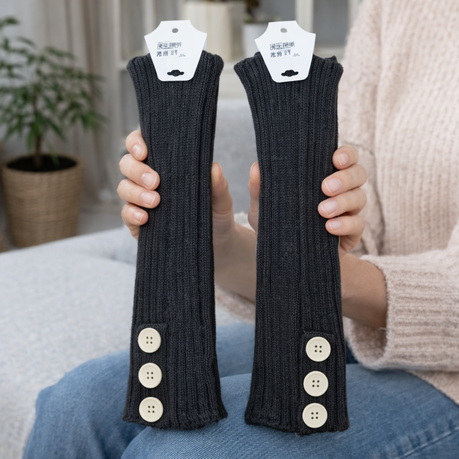Leg Warmer - Stipe White