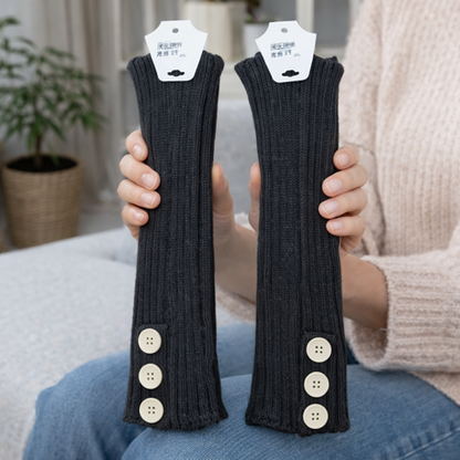 Leg Warmer - Stipe White