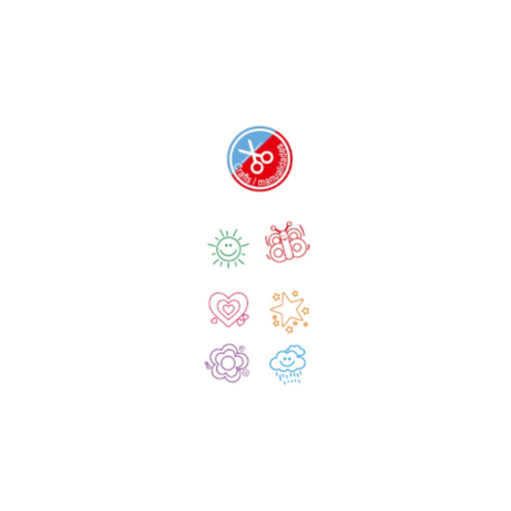 Motarro Assorted Stamps 25mm 6PCS - Smiley Face
