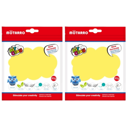 Motarro Air Clay 60g - Yellow 2 Pack