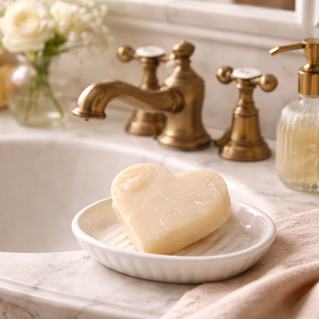 OYA - Heart Soap Large - Mystical Flowers