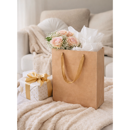 Boutique Bag- Natural 28×20×9.5cm