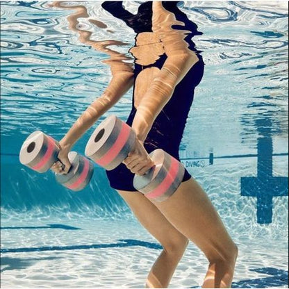 Swimming Dumbbells and Aquatic Foot Cuffs