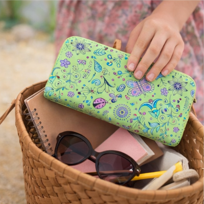 Wallet Green Butterfly/Lady Bird