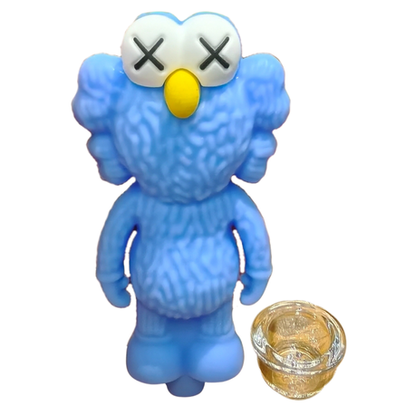 Silicone Rasta Pipe - Kaws Elmo - Pink
