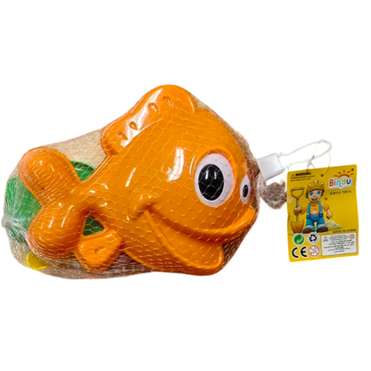 Clown Fish Beach Toy Set - Rake, Shovel and Sand Mould