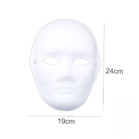 Motarro Painting Mask White - Half Face 19x10cm