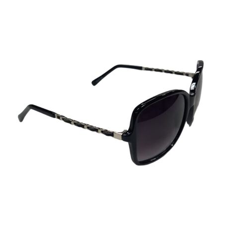 Solar X Butterfly Sunglasses with Leather Trim Gradient Lens UV400