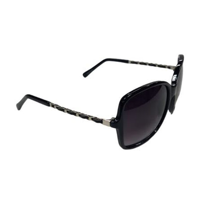 Solar X Butterfly Sunglasses with Leather Trim Gradient Lens UV400
