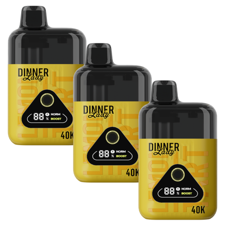 Dinner Lady Rechargeable Vape - Dessert Collection - 40K - 3 Pack - Caramel Pudding
