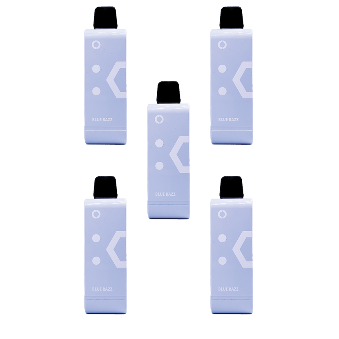Elf Bar 9000 Puffs Rechargeable Pod 50mg - Blue Razz - 5 Pack