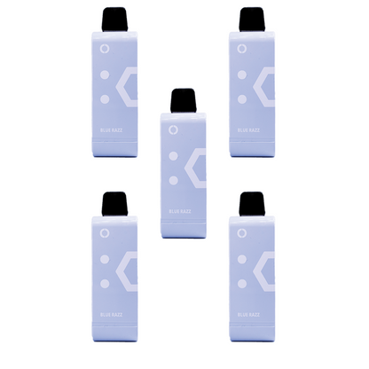 Elf Bar 9000 Puffs Rechargeable Pod 50mg - Blue Razz - 5 Pack