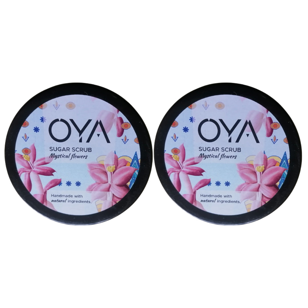 Oya Sugar Scrub 175g - Mystical Flowers 2 Pack