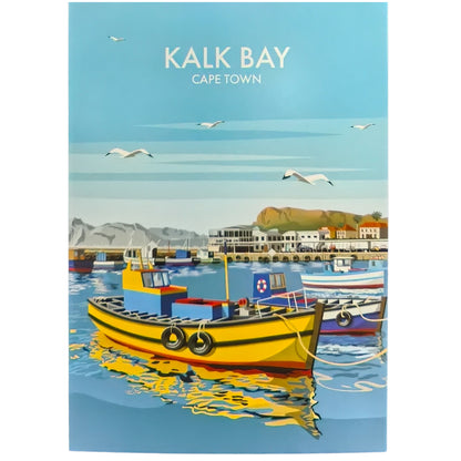 Cape Town Travel Art Card - A5 - Kalk Bay