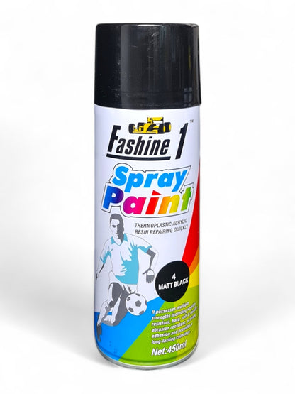 Fashine 1- Spray Paint - 450ml - Matt Black