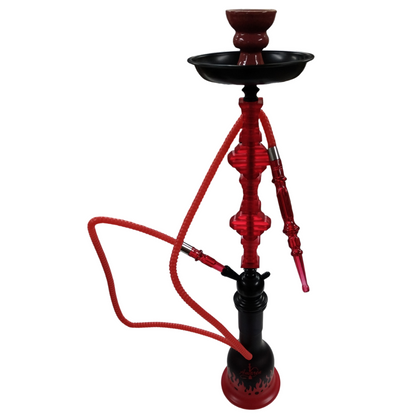 Amaren Ceramic Head Flame Hookah - Single Large - Red