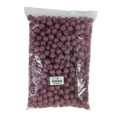 Wooden Beads - 14mm - +- 500 Gram Pack - Purple