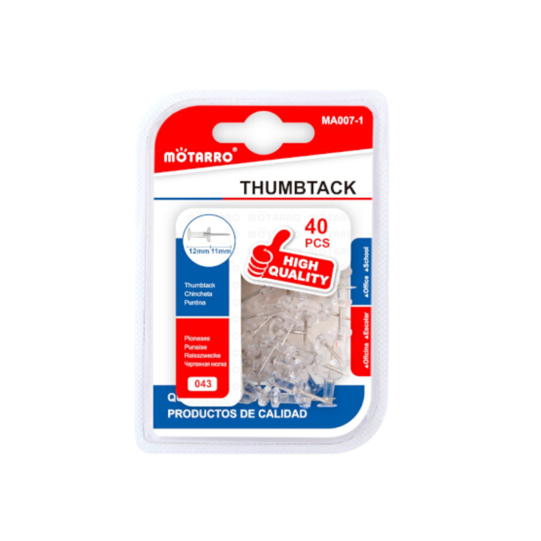 Motarro Thumbtack 40PCS - Silver