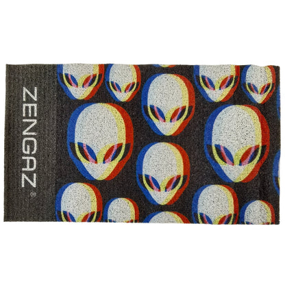 Zengaz Door Mat - Non Slip - Trippy Alien