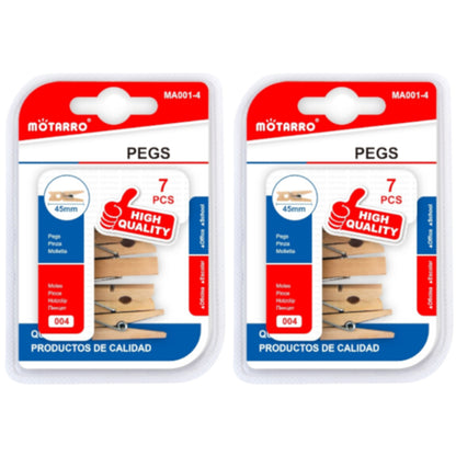 Motarro Pegs 45mm 7PCS - 2 Pack