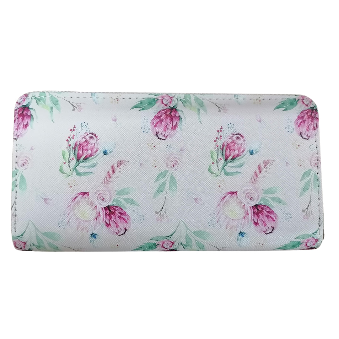 Protea Wallet - Light Pink 10×19.5×2.5cm