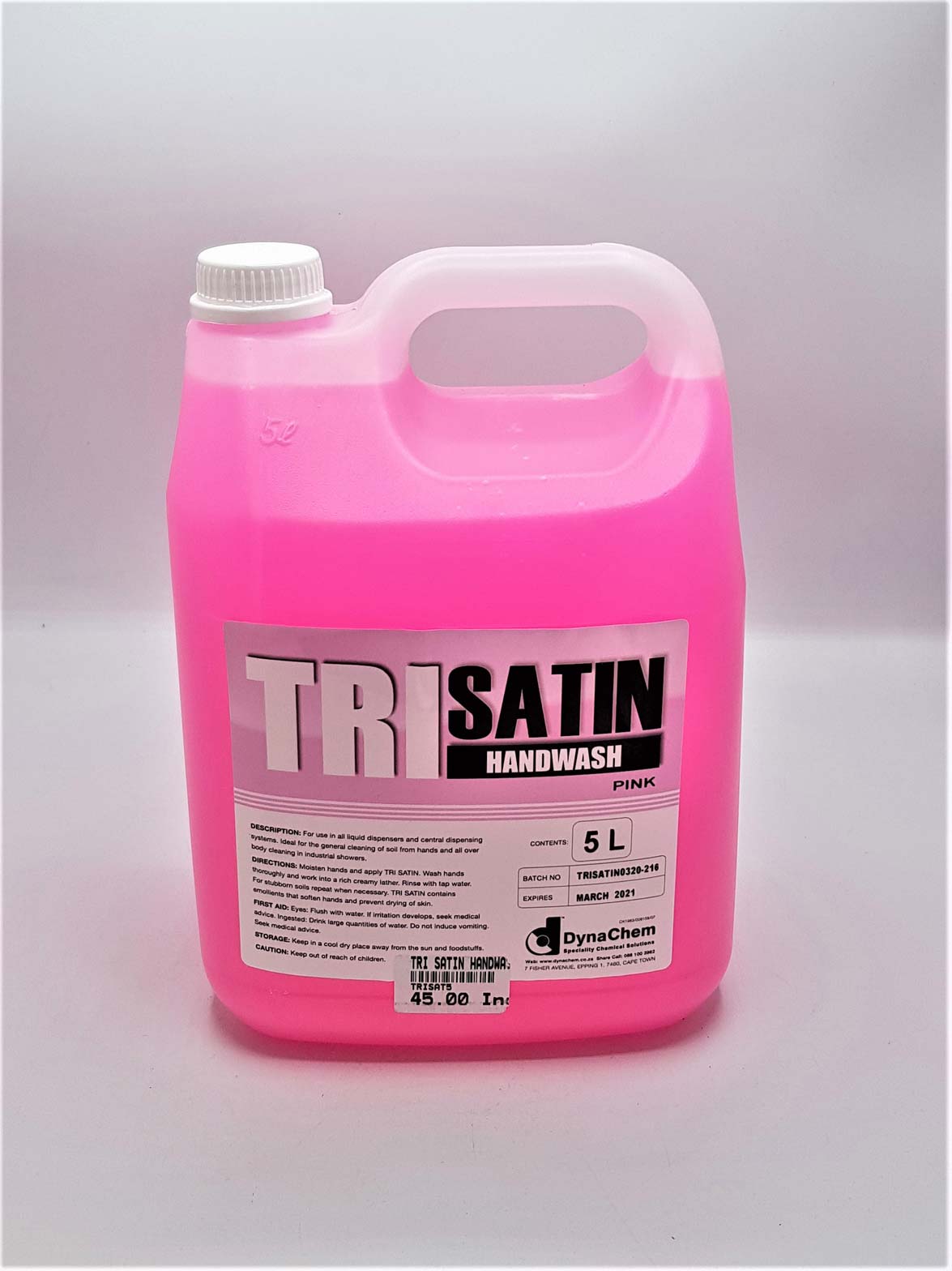 TRI-SATIN Hand Wash Liquid 5L - Gentle Moisturising Hand Soap