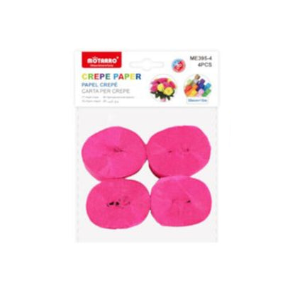Motarro Crepe Paper 35x10mm - 4PCS - Pink