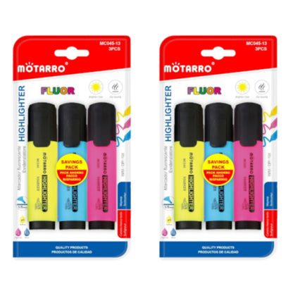 Motarro Highlighters 3PCS - 2 Pack