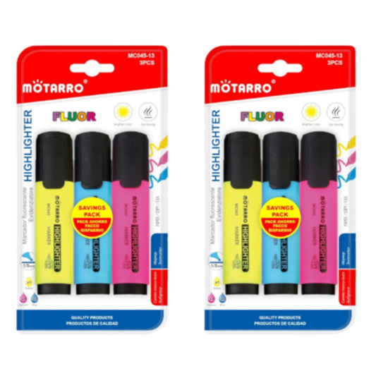 Motarro Highlighters 3PCS - 2 Pack