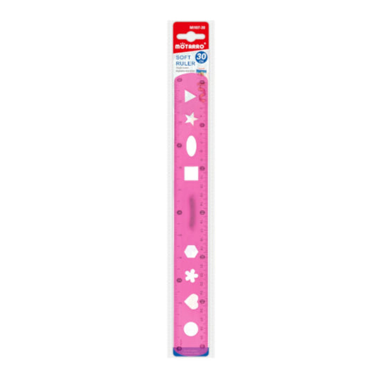 Motarro Soft Ruler 30cm - Pink