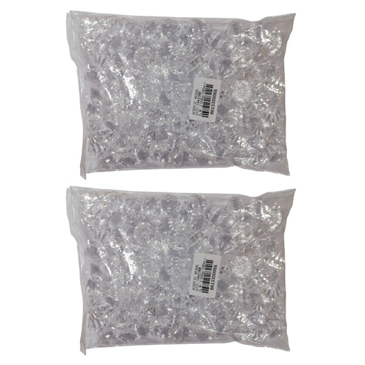 Acrylic Beads Diamond 18x23mm - 2 Pack