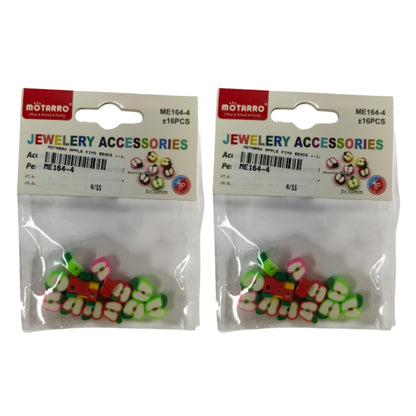 Motarro Apple Fimo Beads +-16PC - 2 Pack