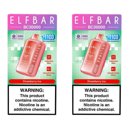 Elf Bar BC30000 Disposable Vape - Strawberry Ice (Pack of 2)