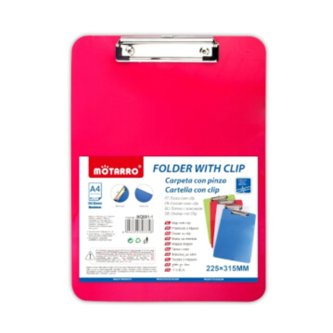 Motarro Clipboard 315x225mm - Pink