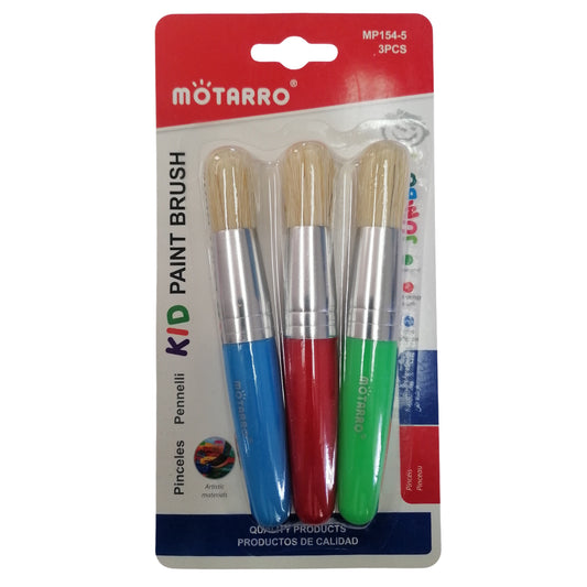 Motarro Kids Paint Brush Set - 3 Piece Set