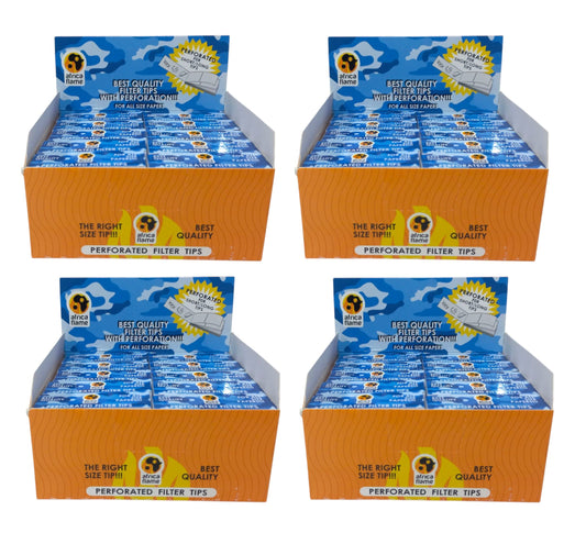 Africa Flame Perforated Filter Tips - 4 Pack