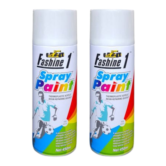 Fashine 1- Spray Paint 450ml - White 2 Pack
