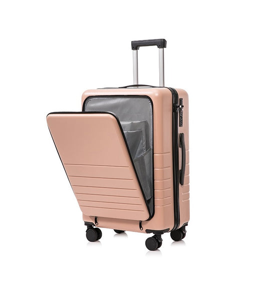 Multifunction Smart Carry-On Travel Suitcase - 20 Inch - Pink