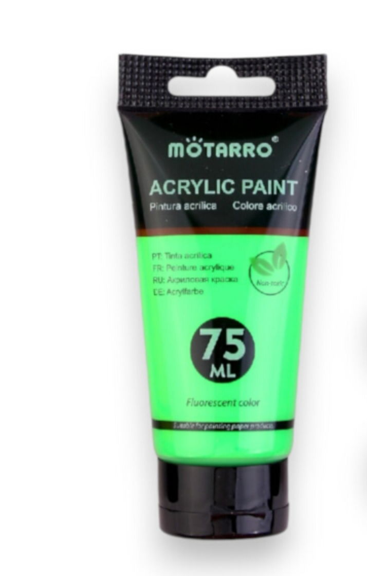 Mottaro Fluorescent Acrylic paint 75ml - Green