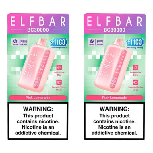 Elf Bar BC30000 Disposable Vape - Pink Lemonade (Pack of 2)