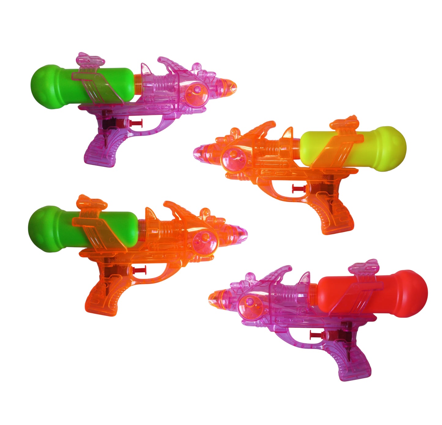 Transparent Space Water Gun - 4 Pack