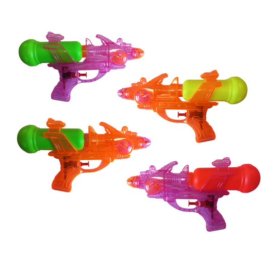 Transparent Space Water Gun - 4 Pack