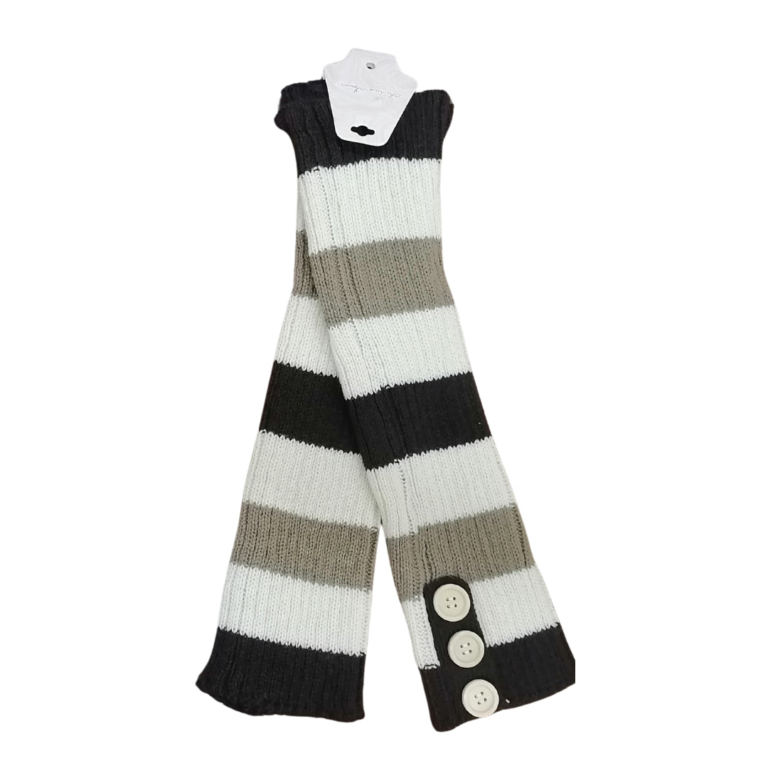 Leg Warmer - Stripe Beige
