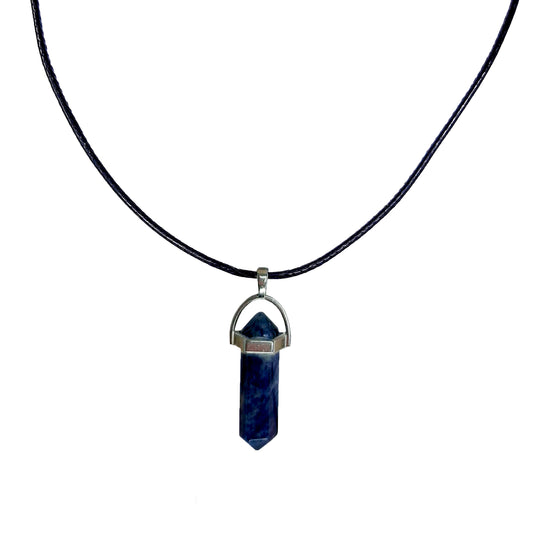 Earth Stone Collection - Bullet Sodalite Stone Necklace